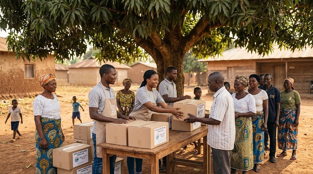 Bénéficiaires d'un programme d'ADEBES au Cameroun
